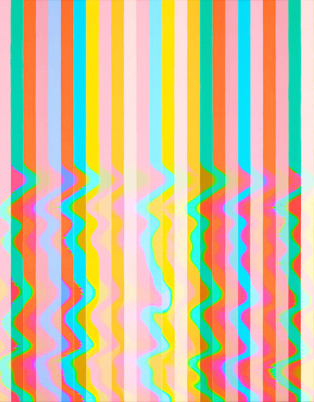 Melted Bridget Riley, 2014. Limited Edition Print by Jenny Sharaf 