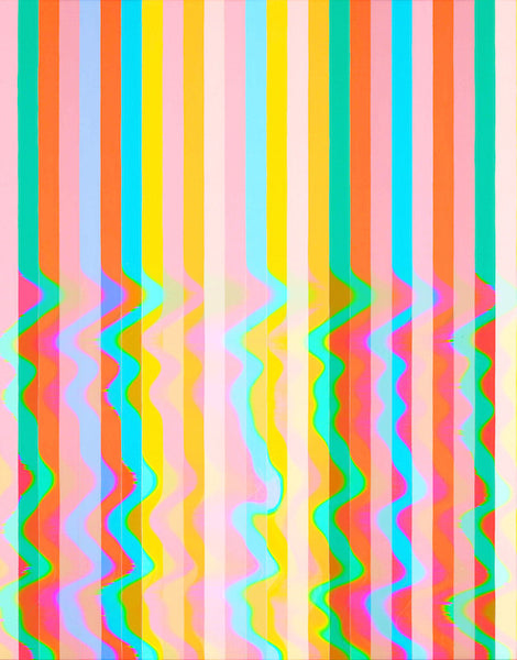 Melted Bridget Riley, 2014. Limited Edition Print by Jenny Sharaf 