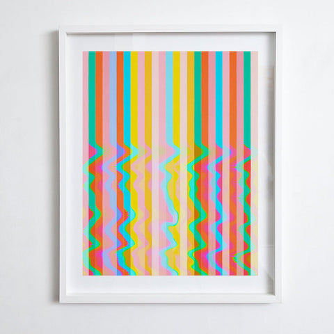 Melted Bridget Riley, 2014. Limited Edition Print by Jenny Sharaf 