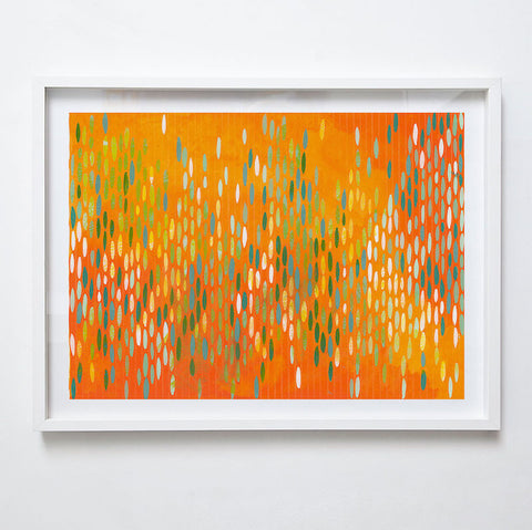Afloat on Paper (Orange, Green), Julika Lackner 2012