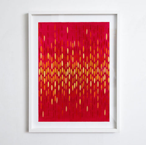 Afloat on Paper (Red), 2012. Print by Julika Lackner