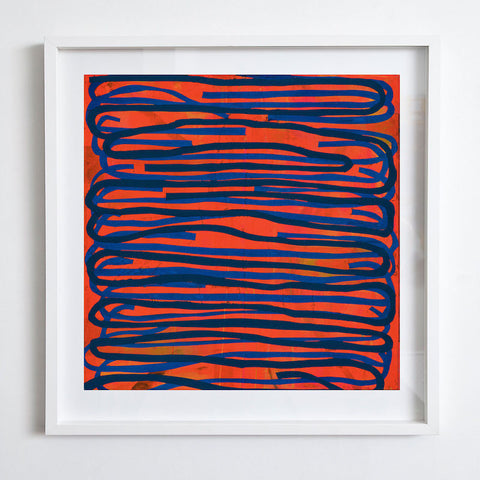 Untitled - Red & Blue, 2014. Print by Steve Gibson